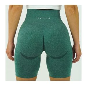 NVGTN NEW Forest Green Grey Biker Shorts M